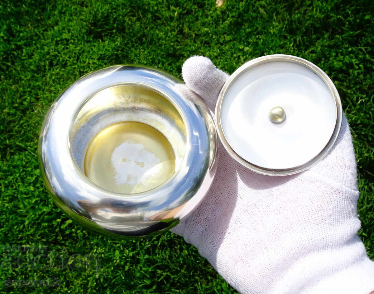 Licitație Zahărniță argintată cu capac 250 ml