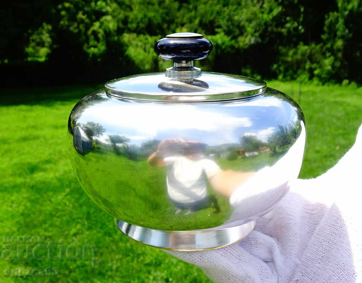 Zahărniță argintată cu capac 250 ml