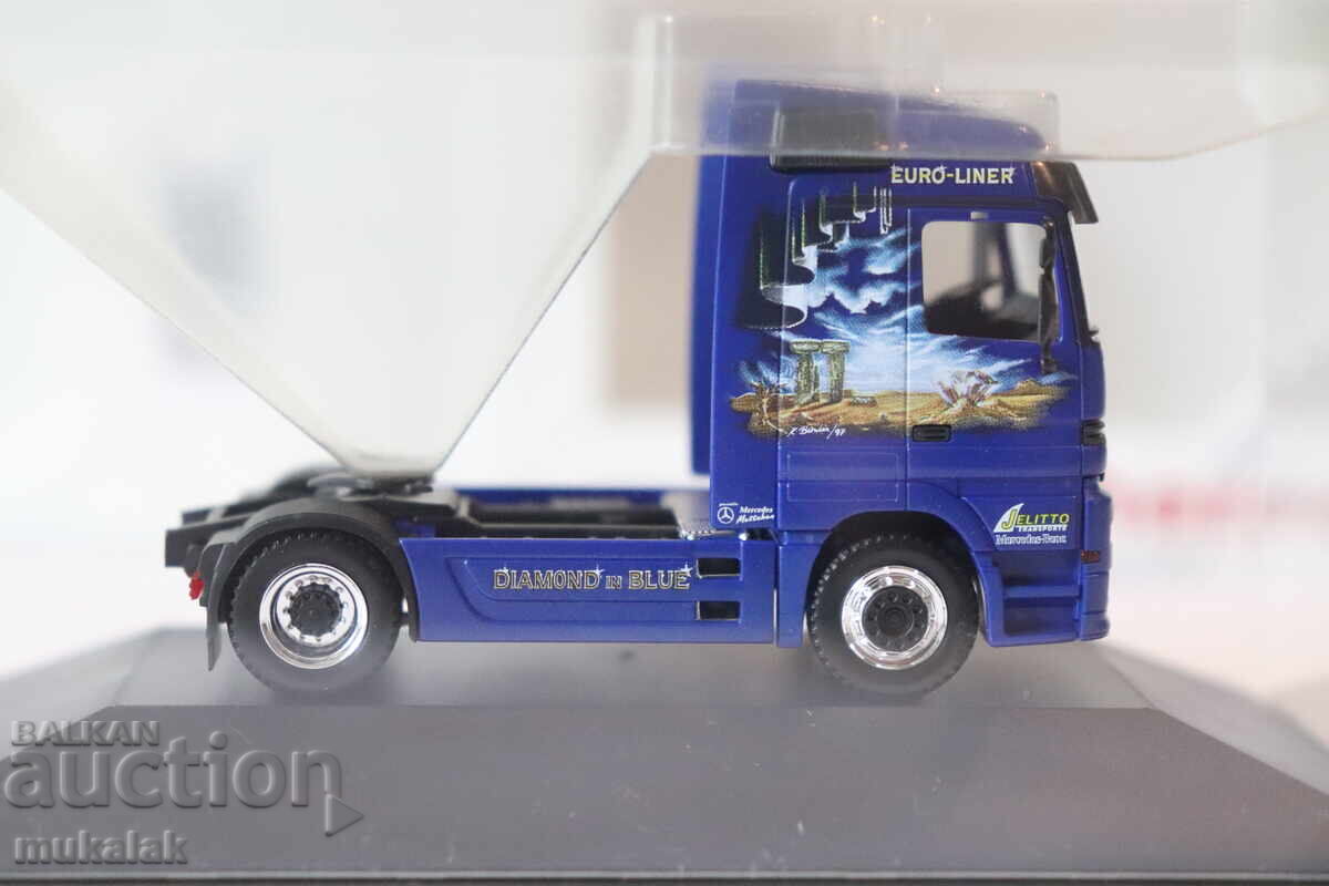 HERPA H0 1/87 MERCEDES BENZ ACTROS ΤΡΑΚΤΕΡ ΜΟΝΤΕΛΟ ΦΟΡΤΗΓΟΥ - 5
