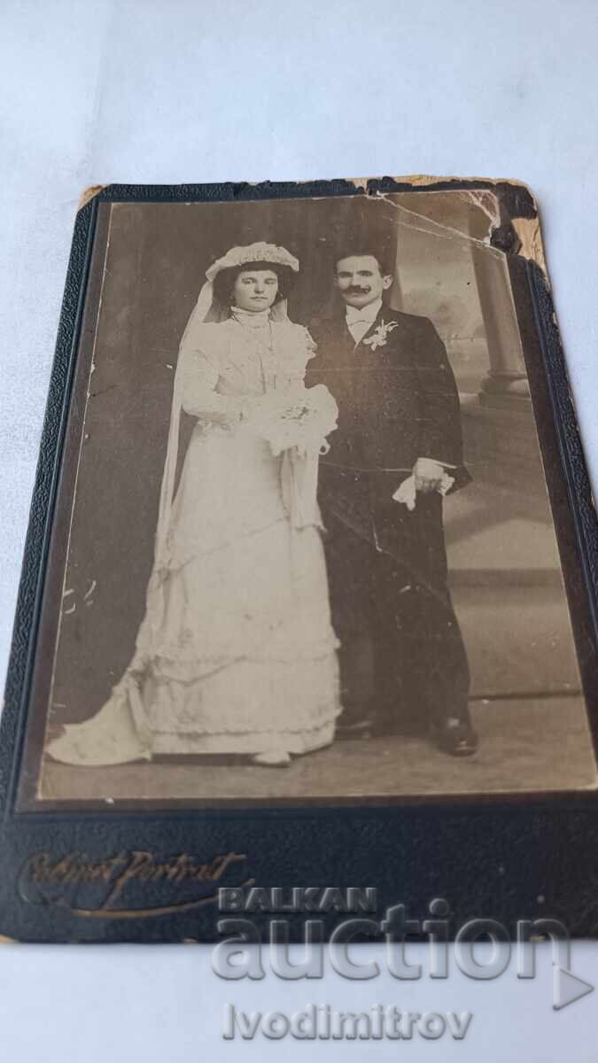 Снимка Младоженци Картон