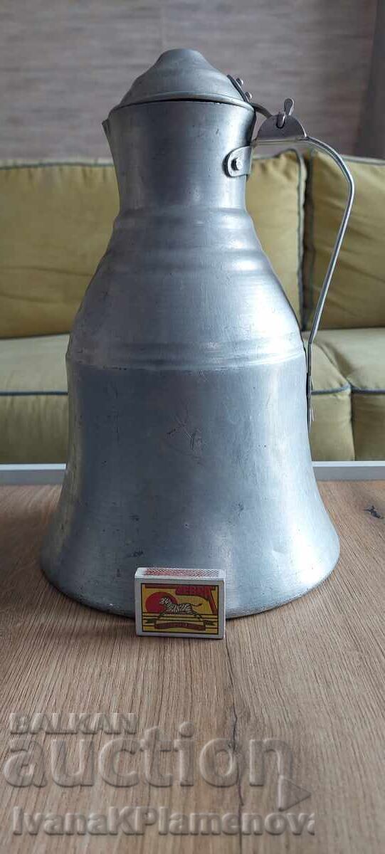 Soviet-era aluminum liquid container - 6