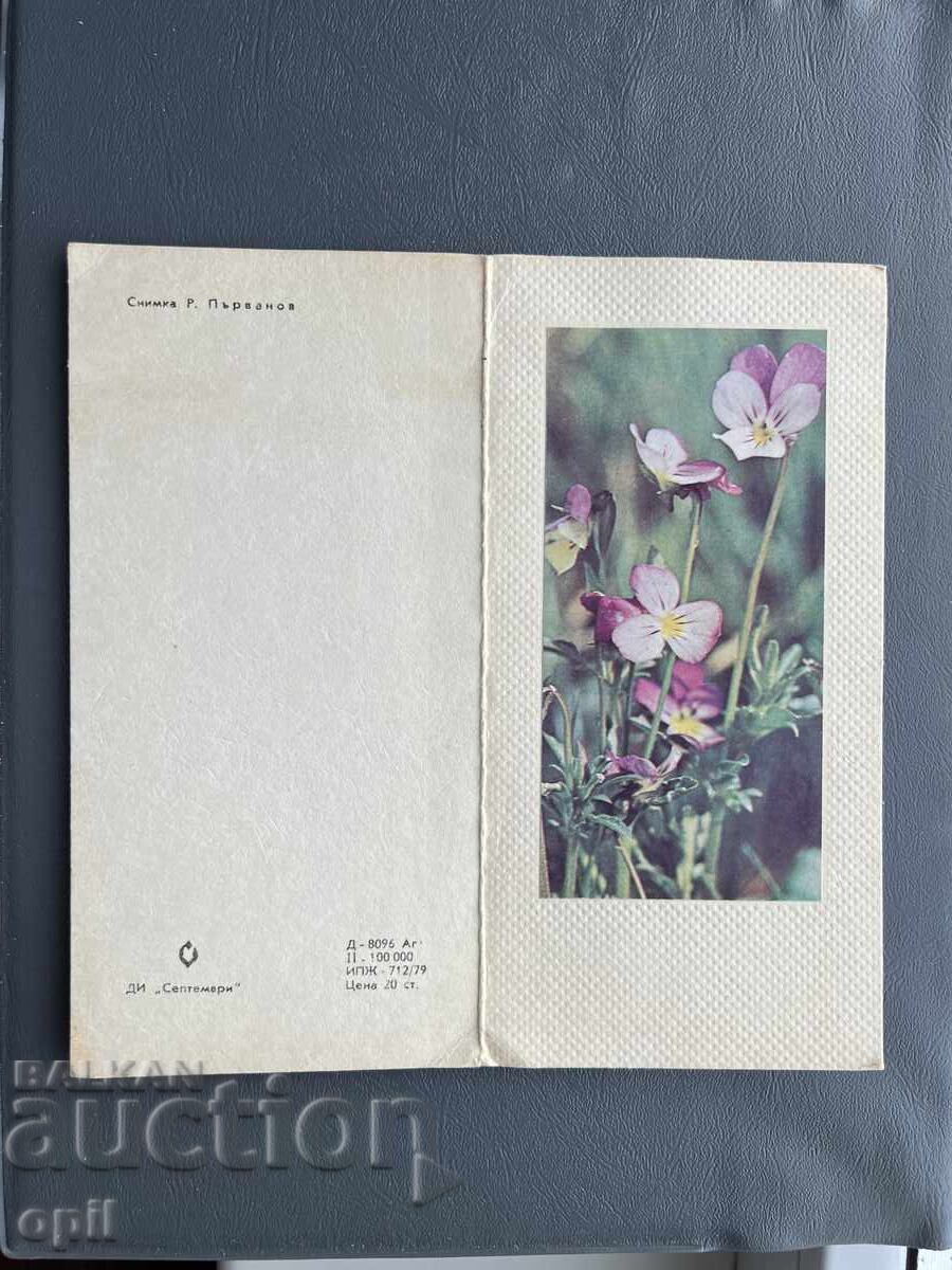 Παλιά Ευχετήρια Κάρτα - Βουλγαρία 1980 Παλιά Ευχετήρια Κάρτα - Βουλγαρία 1980