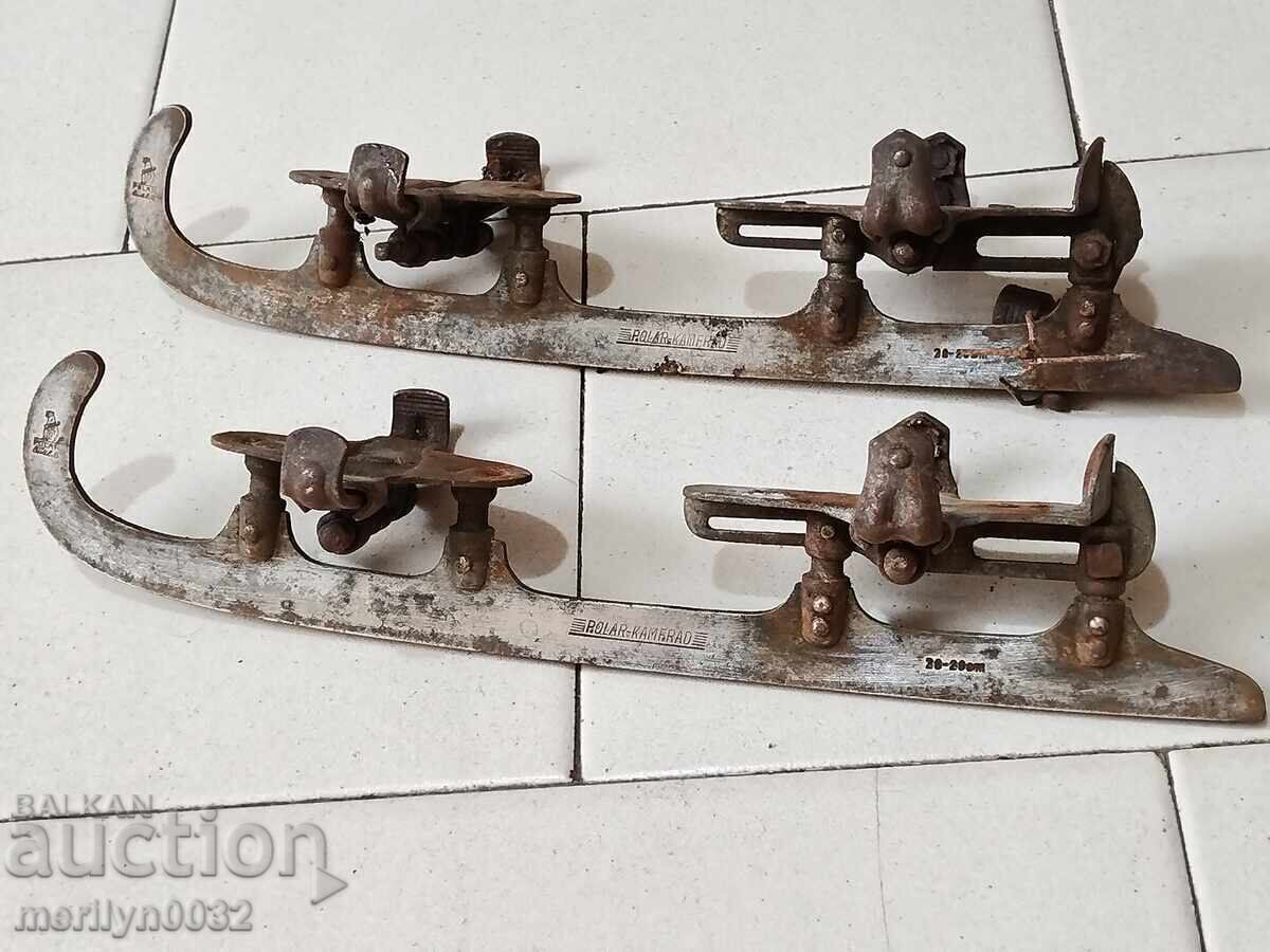 Немски кънки за лед с ключ ROLAR-KAMFRAD  20-те години