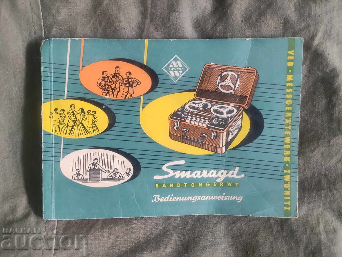 Smaragd VEB Tape Recorder Instruction Manual
