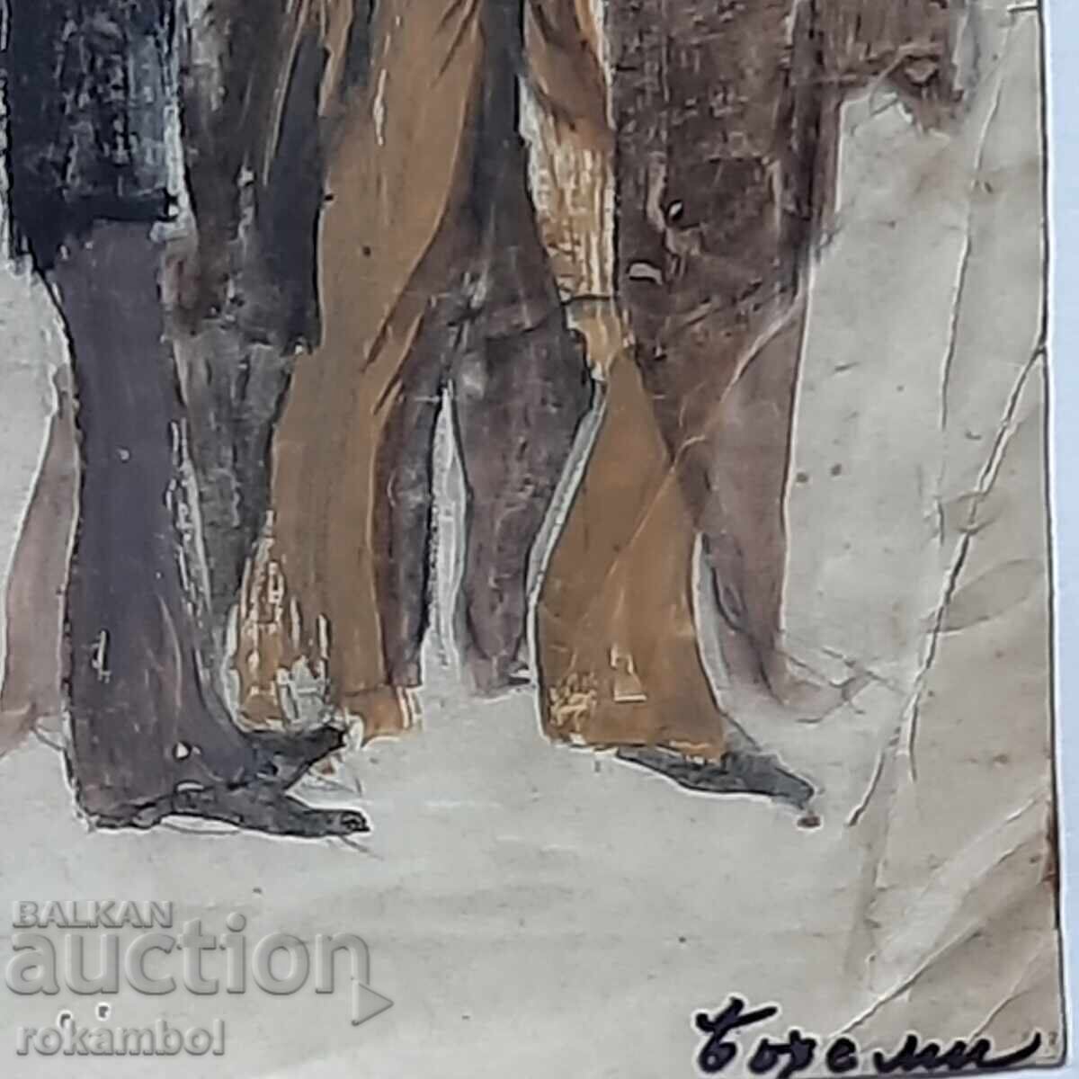 Παράδοση Παλιός πίνακας της ζωγράφου Μαριάνα Ποπόβα 1914-1982