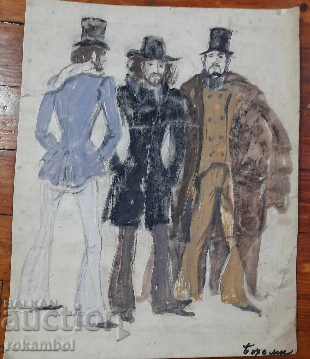 Tablou vechi de pictorita Mariana Popova 1914-1982 - 6