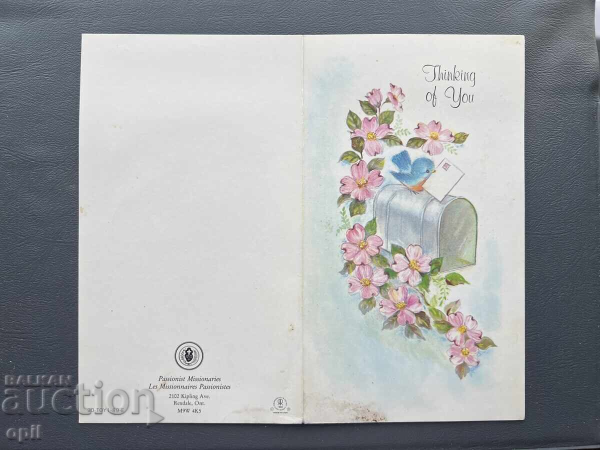 Old Postcard Greeting - USA 1991