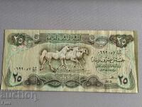 Bancnotă - Irak - 25 dinari | 1982