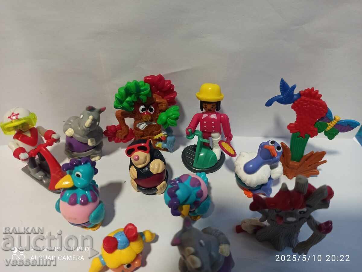 Auction Old toys lot 4 from Kinder Surprise chocolate eggs 11 pieces Auction Old toys lot 4 from Kinder Surprise chocolate eggs 11 pieces