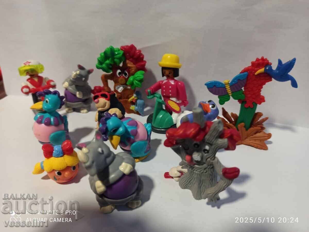 Delivery of Old toys lot 4 from Kinder Surprise chocolate eggs 11 pieces Delivery of Old toys lot 4 from Kinder Surprise chocolate eggs 11 pieces