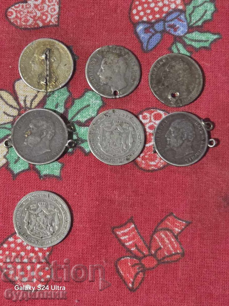 Δημοπρασία 7 Τεμάχια Ασημένια νομίσματα 50 λεπτών διάφορα έτη ΒΖC. Πουλάω