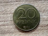 ΓΔΛ - 20 πφένιγκ (1969)