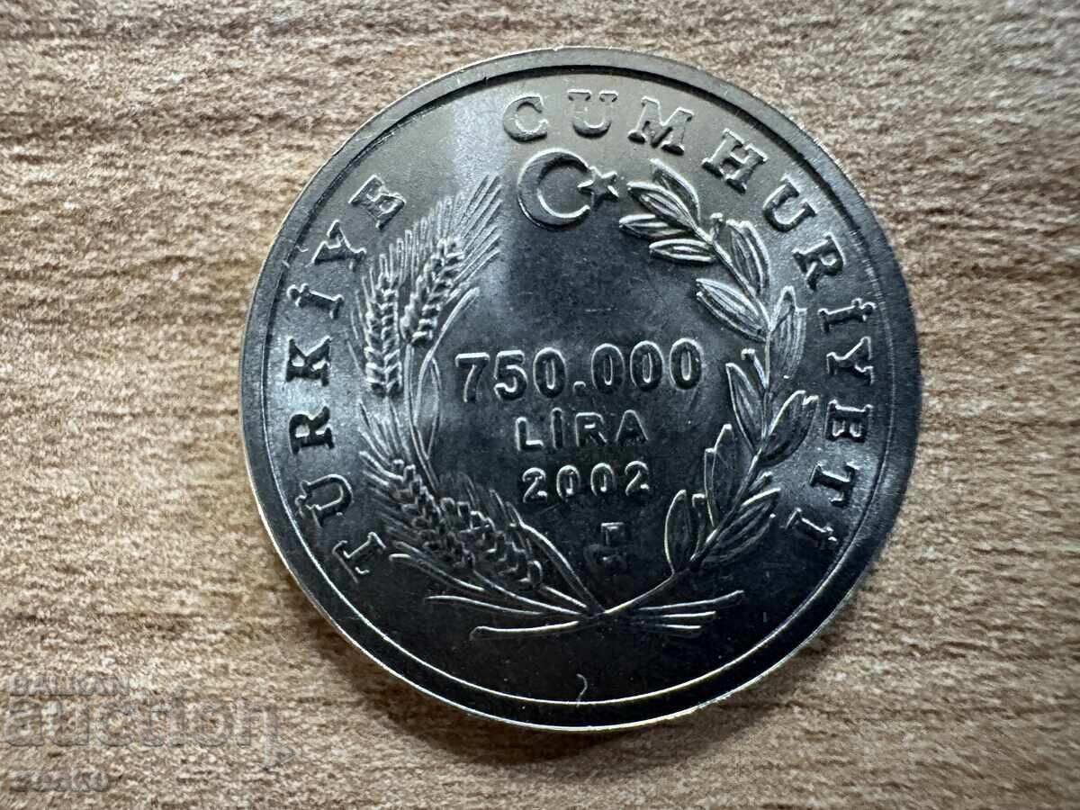 Τουρκία - 750000 λίρες (2002) - Κατσίκα