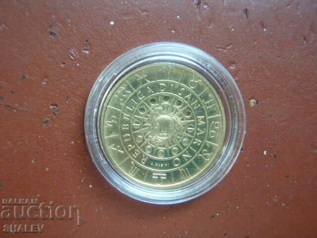 5 Euro 2018 San Marino "Aries" - Unc (zodiac - ram) - 7