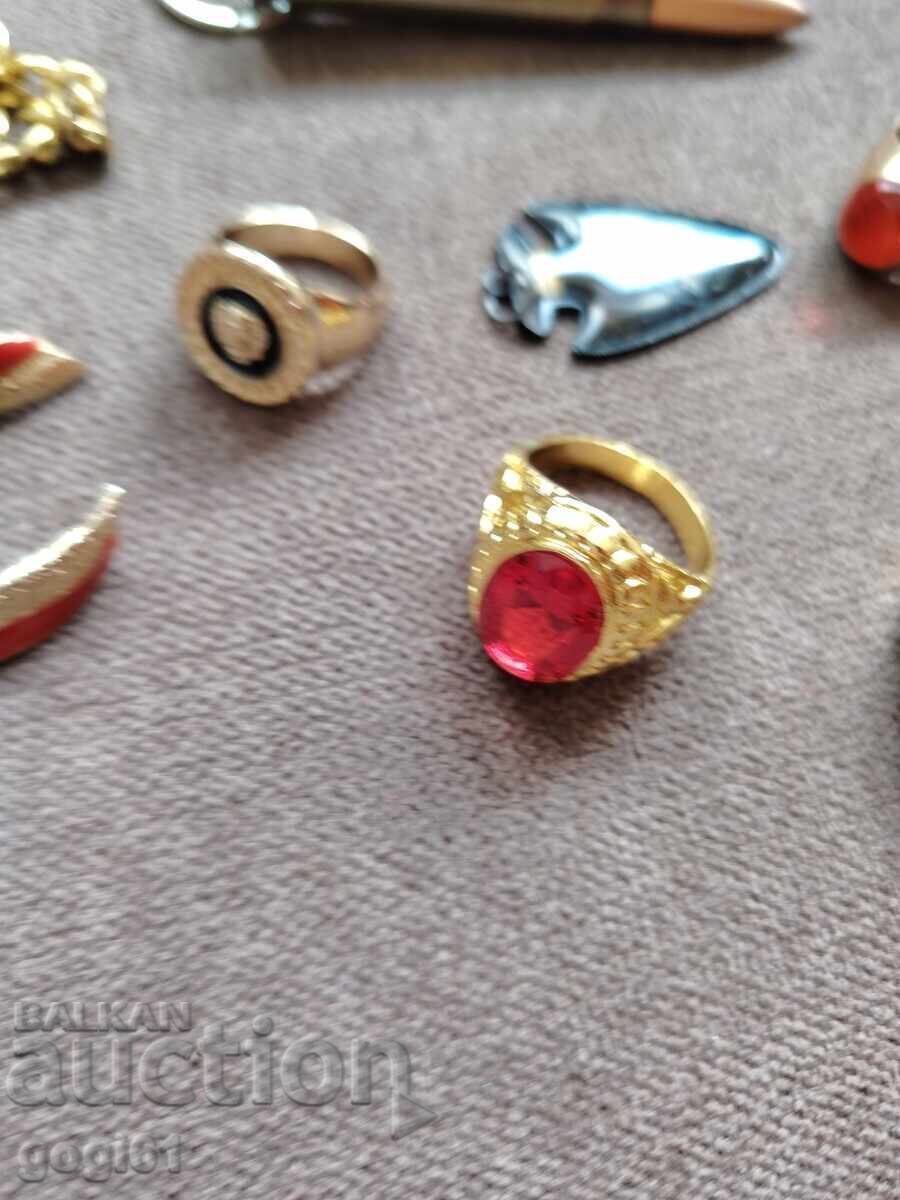 Lot of costume jewelry, not gold, mostly new with price € 10.23 | 20.01 BGN