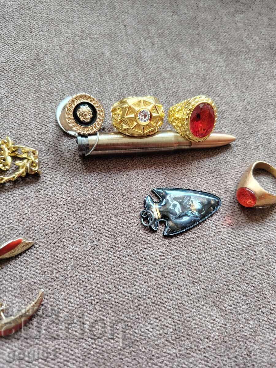 Lot of costume jewelry, not gold, mostly new - 7