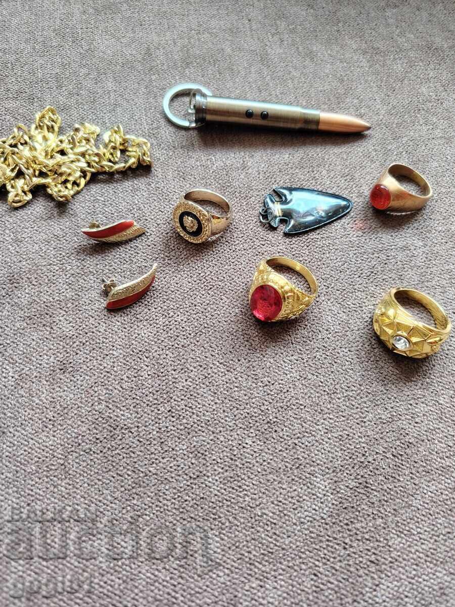 Lot of costume jewelry, not gold, mostly new