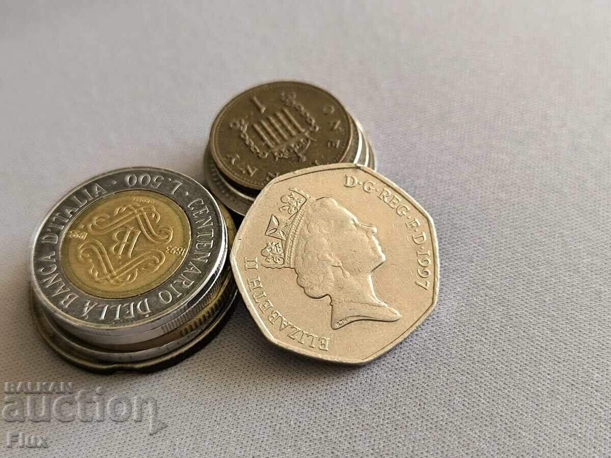 Κέρμα - Μεγάλη Βρετανία - 50 πένες | 1997 με τιμή 2.90 BGN | € 1.48