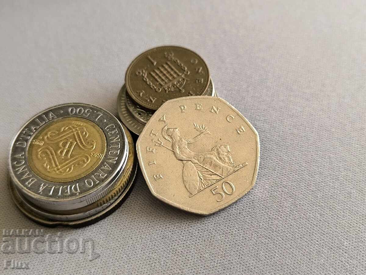 Монета - Великобритания - 50 пенса | 2001г. Монета - Великобритания - 50 пенса | 2001г.