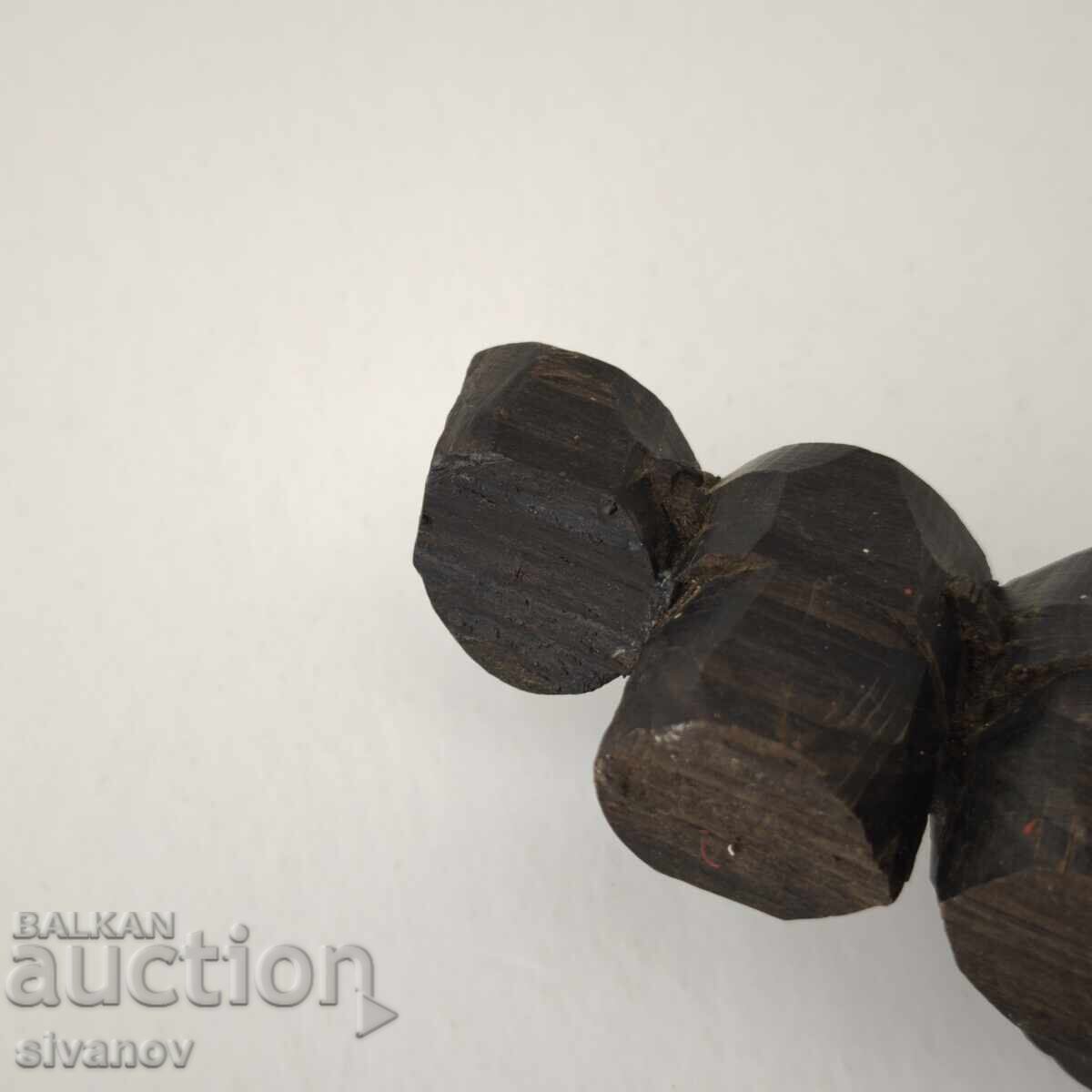 Old African Ebony Drummer Figurine #5885 - 5 Old African Ebony Drummer Figurine #5885 - 5