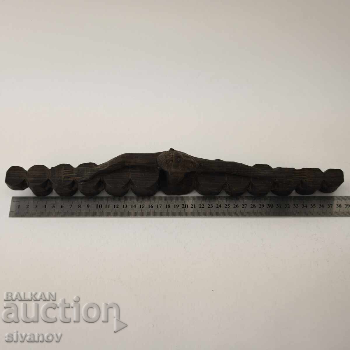 Old African Ebony Drummer Figurine #5885 - 6 Old African Ebony Drummer Figurine #5885 - 6