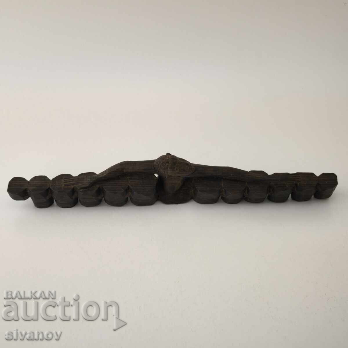 Old African Ebony Drummer Figurine #5885 Old African Ebony Drummer Figurine #5885