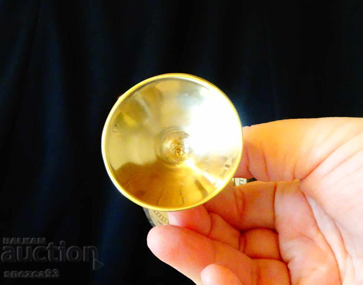 Доставка на Бронзова чаша 100 мл.,клетъчен емайл,бижу.