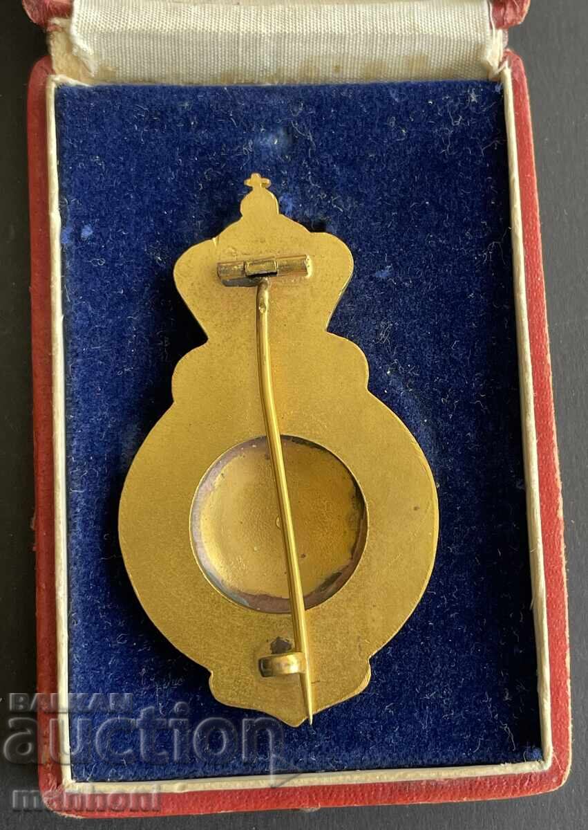 Auction  6095 Kingdom of Bulgaria badge Red Cross Tsar Ferdinand