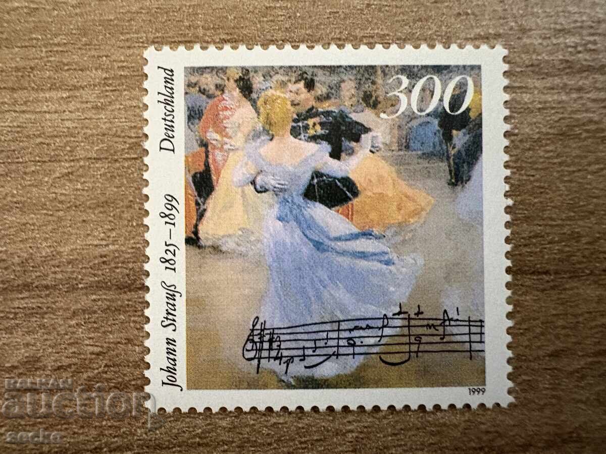 Germany - 100 g. from the death of Johann Strauss... (1999) MNH