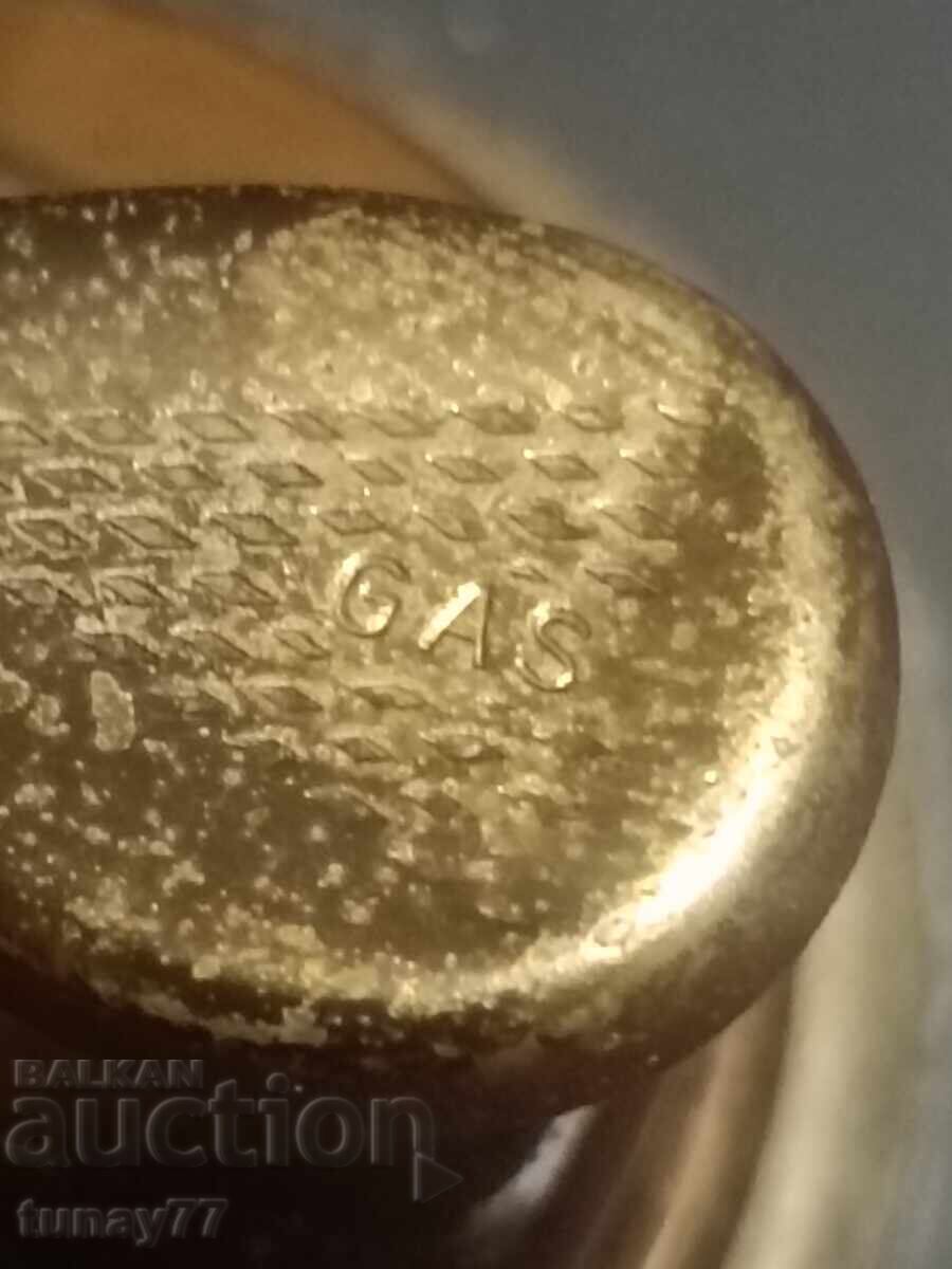 Brichetă retro din bronz din două piese cu bază masivă din piatră - 5 Brichetă retro din bronz din două piese cu bază masivă din piatră - 5