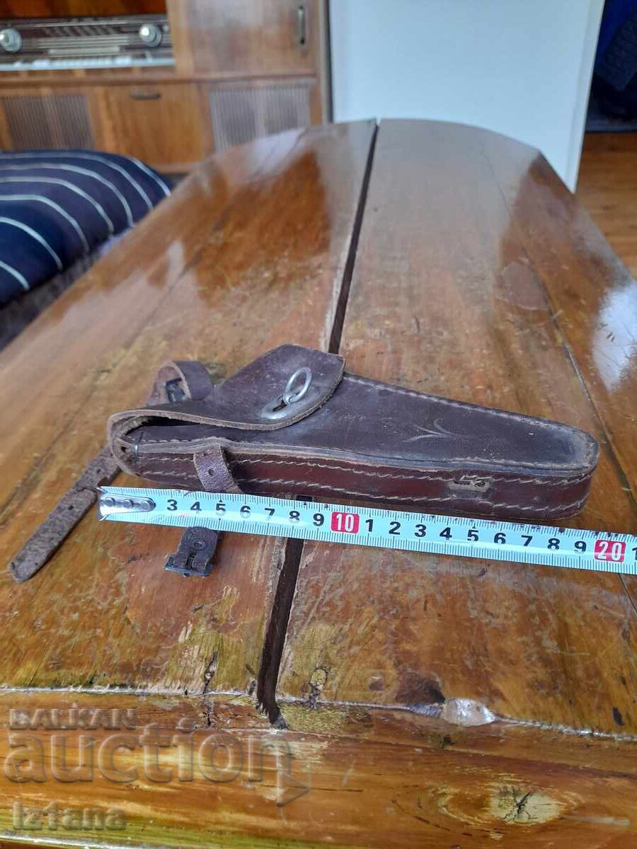 Geantă veche din piele pentru bicicletă - 7