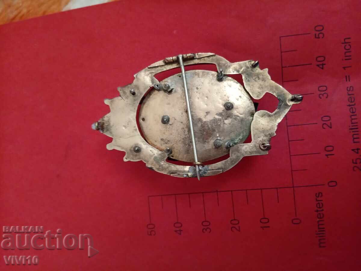 Αντίκα καρφίτσα, ντουμπλέ, επιχρύσωση, μαργαριτάρια με τιμή 120.00 BGN | € 61.36