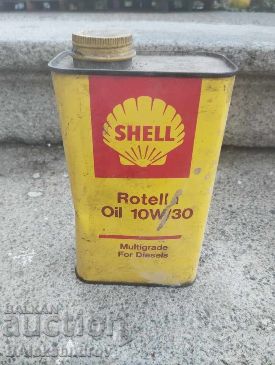 Old metal SHELL tube for collection