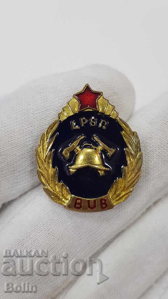 Semn de pompier de colecție, insignă - Letonia