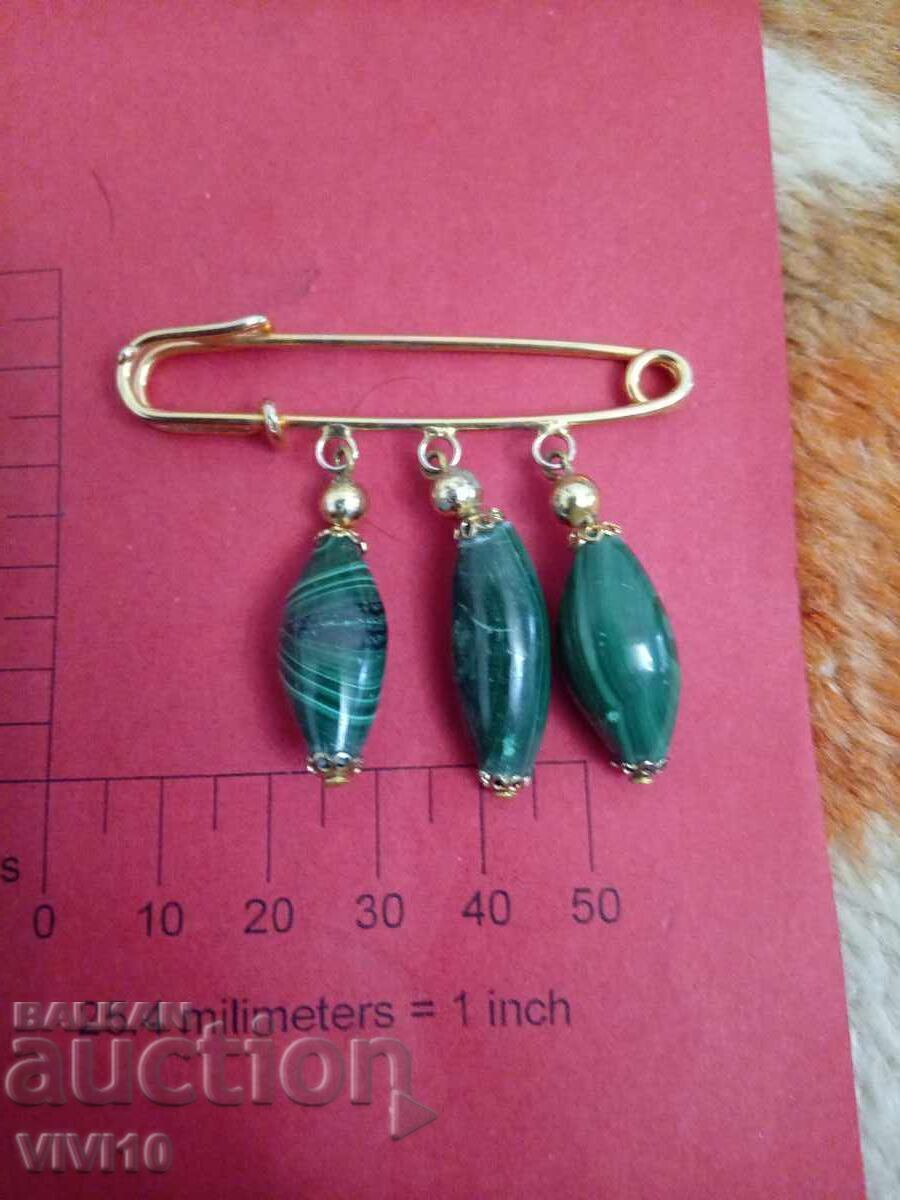 Antique brooch with stones, jade with price € 30.68 | 60.00 BGN Antique brooch with stones, jade with price € 30.68 | 60.00 BGN