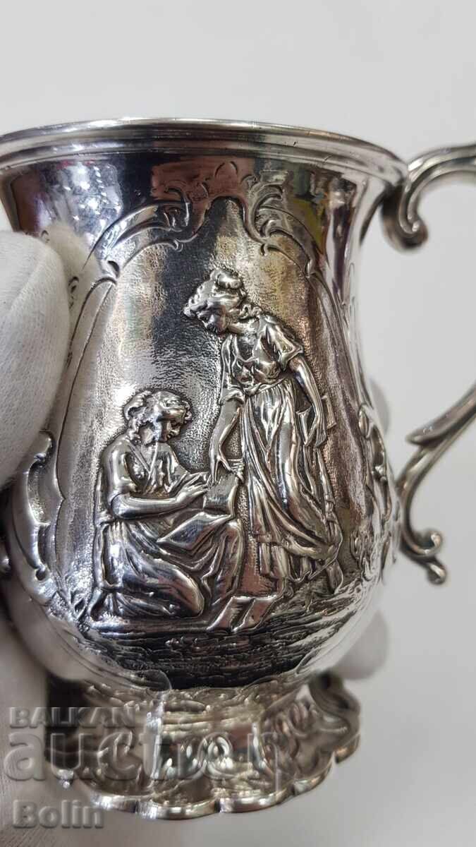 Рядка сребърна чаша Vicrian - Era - 19. век - Англия с цена 1300.00 лв. | € 664.68