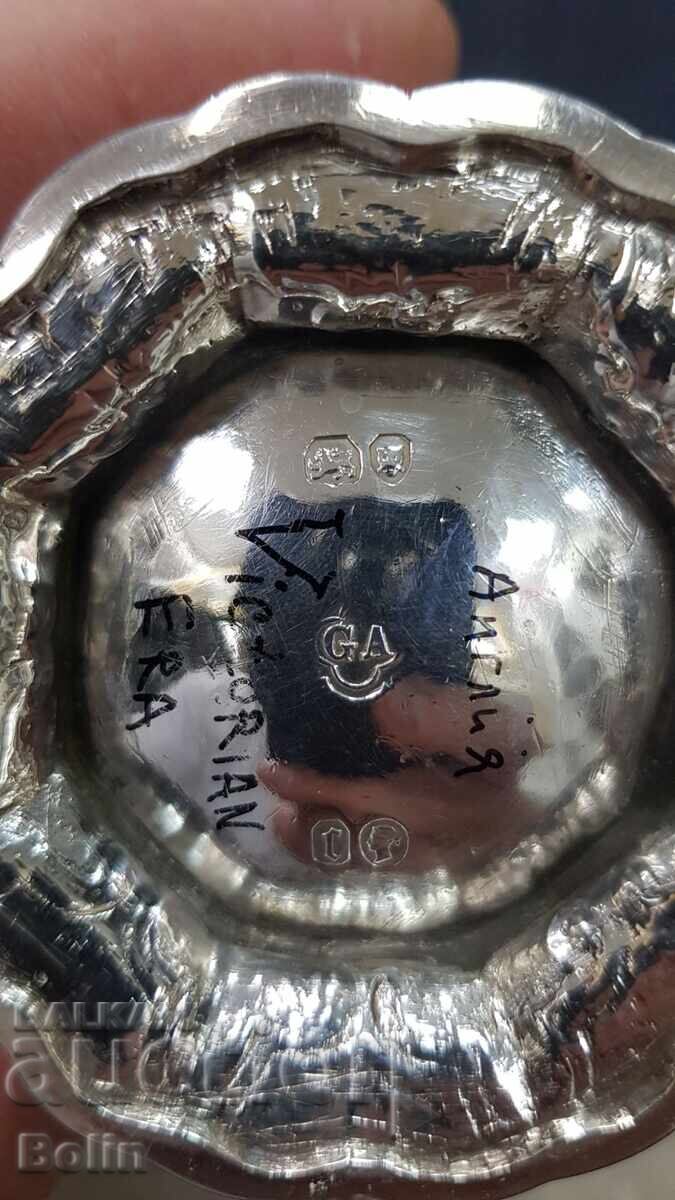 Рядка сребърна чаша Vicrian - Era - 19. век - Англия - 5
