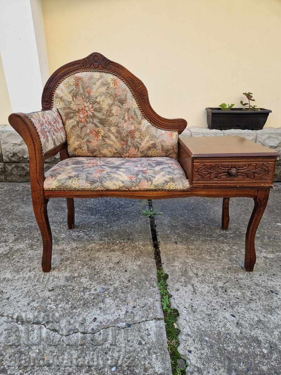 Δημοπρασία Υπέροχη αντίκα γαλλική μπαρόκ σαλονιού παγκάκι