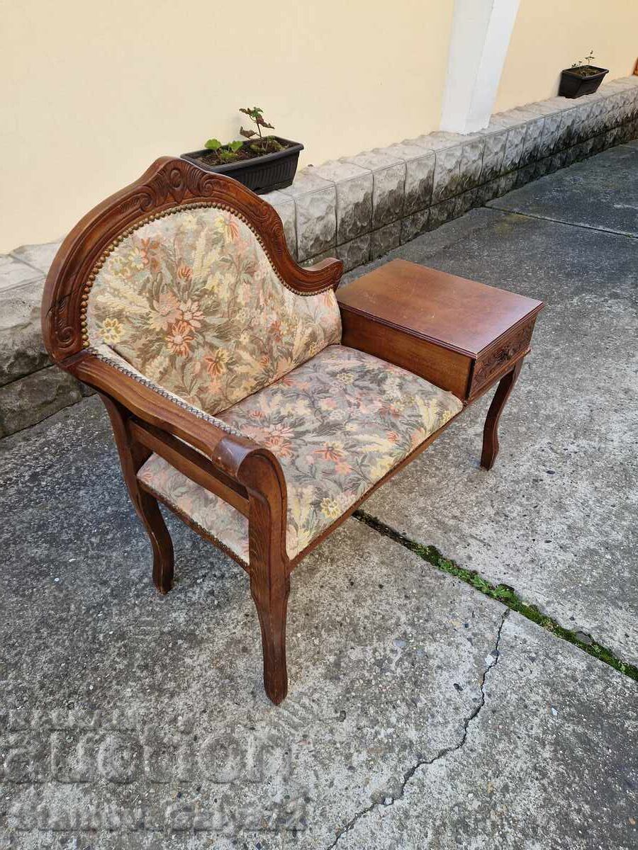 Minunată canapea de salon barocă franceză antică - 5