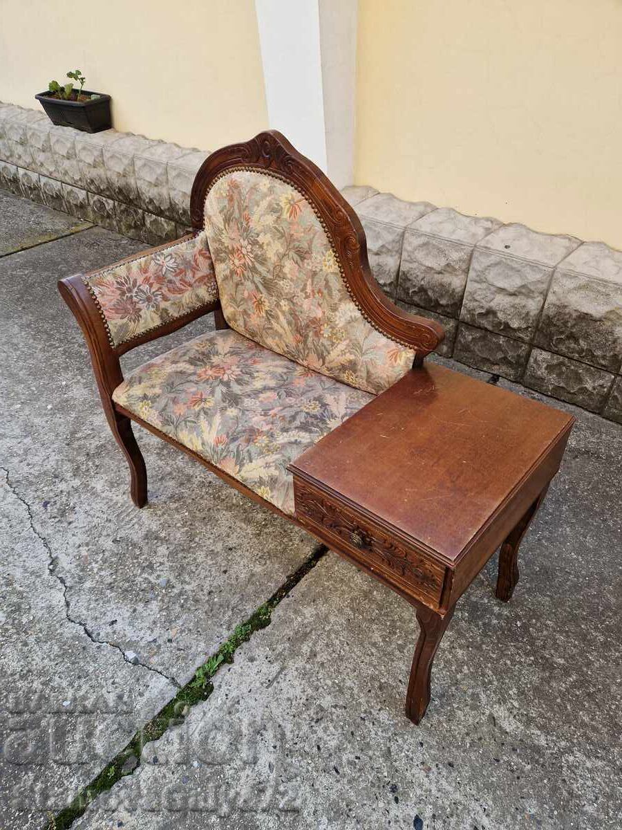 Minunată canapea de salon barocă franceză antică - 6