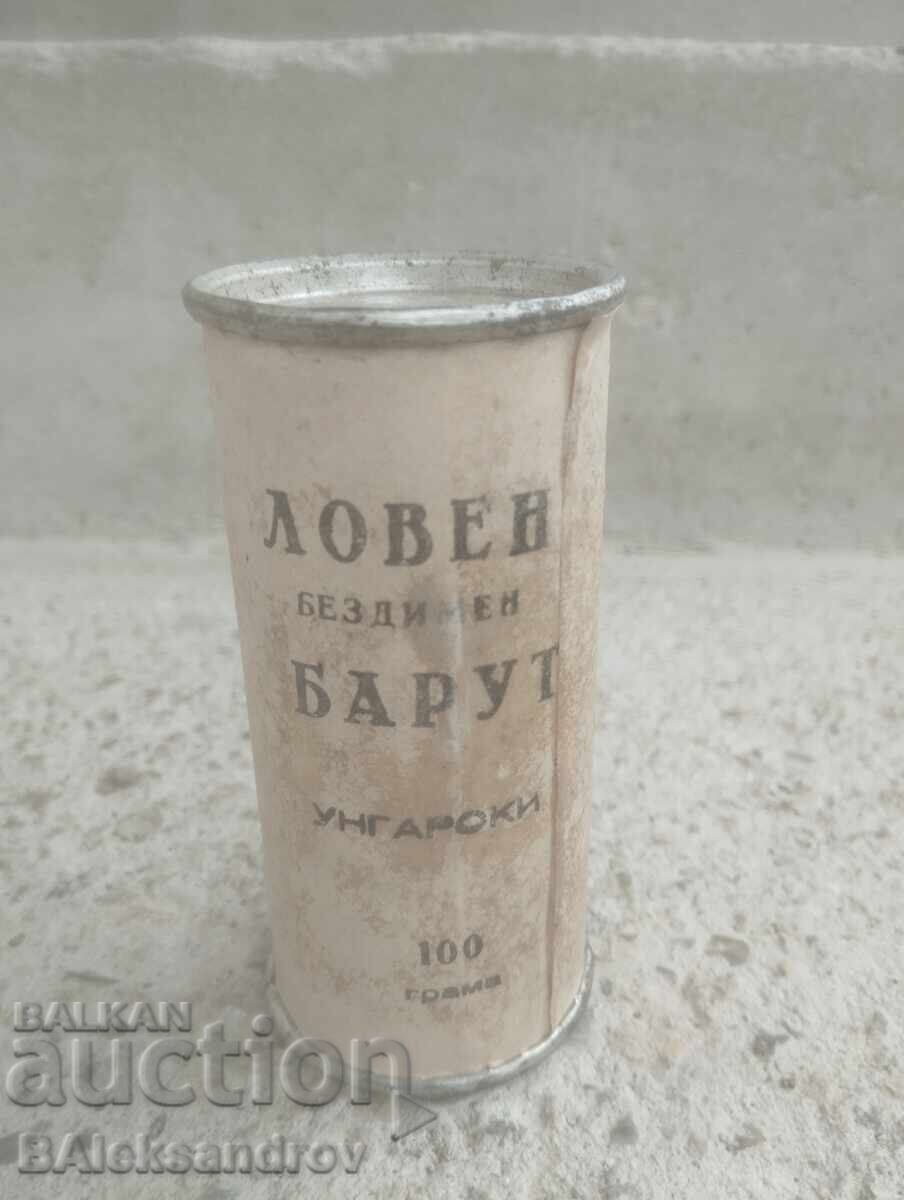 Cutie de praf de pușcă negru