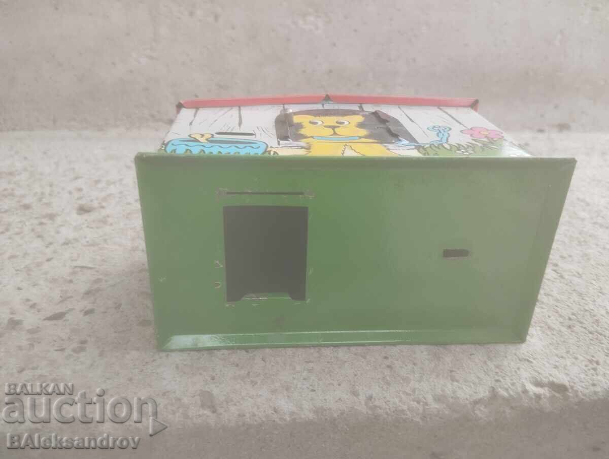 Old tin piggy bank - 7