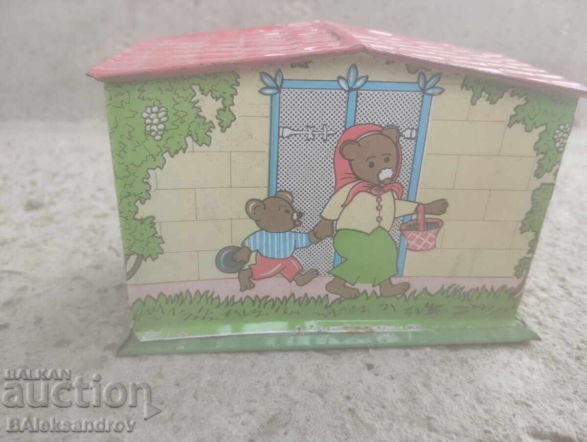 Old tin piggy bank - 5