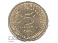 Franța - 5 Centime - 1982 - KM# 933