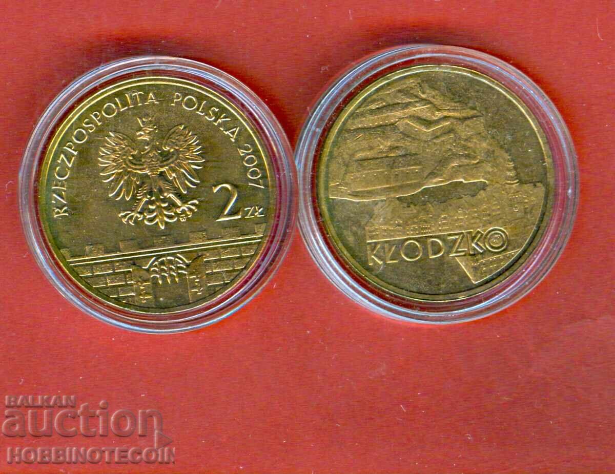 POLONIA POLAND 2 Zloti KLODZKO emisiune 2007 NOUA UNC