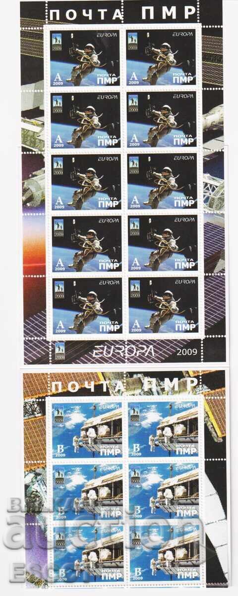 Чисти марки в карнетка Европа СЕПТ Космос 2009 Приднестровие с цена 42.00 лв. | € 21.47