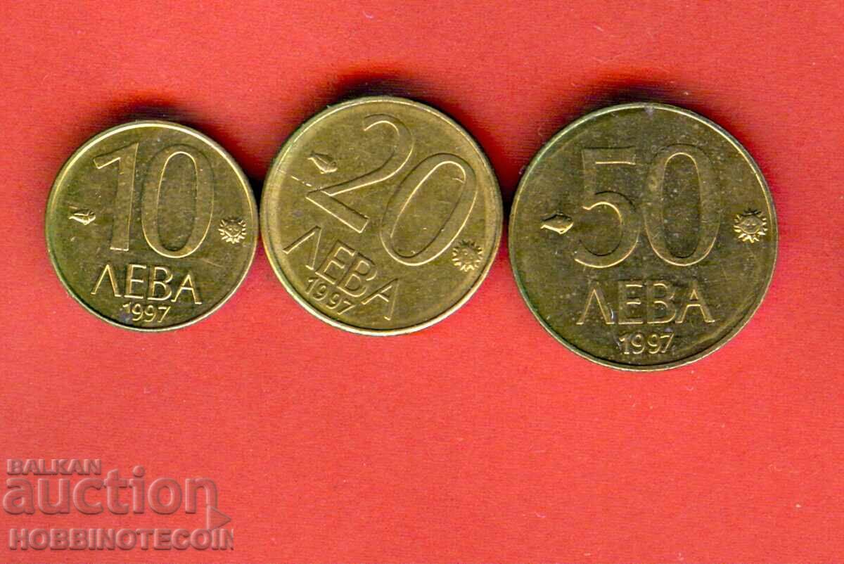 BULGARIA 10 - 20 - 50 Leva issue 1997 SET aUNC - 2