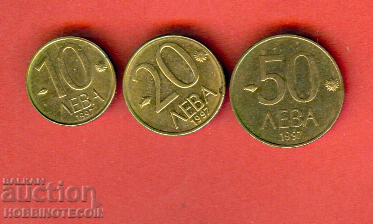 BULGARIA BULGARIA 10 - 20 - 50 Leva issue 1997 SET aUNC - 3
