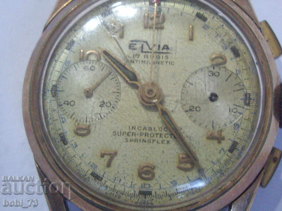 Παλιό επιχρυσωμένο ανδρικό ρολόι-χρονογράφος, με διαθέσιμες ενδείξεις με τιμή 300.00 BGN | € 153.39