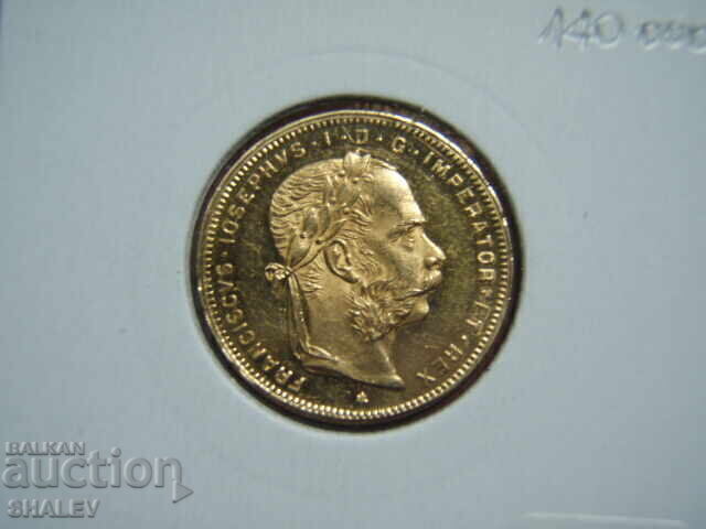 20 Francs / 8 Florin 1886 Austria - AU/Unc (gold) - 5